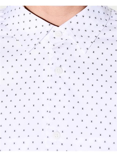 Camicia uomo AX in cotone jacquard ARMANI EXCHANGE | XM000719-AF13206F0048